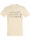 Unisex T-shirt "Stranger Things Alphabet Letters Lights" Beige