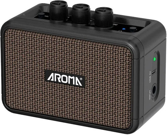 Aroma Mini Ενισχυτής Ηλεκτρικής Κιθάρας Μαύρος