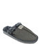 Winter Women's Slippers with Fur Gray