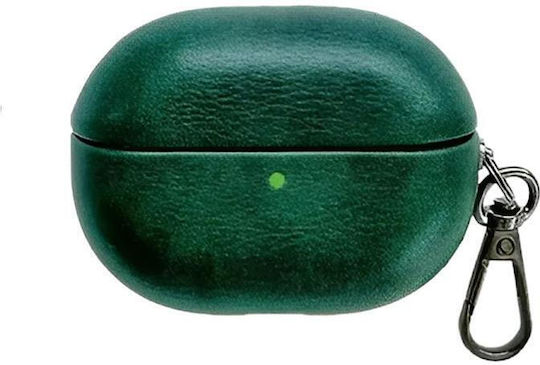 Huawei Freebuds Pro 4 Oily Leather Bluetooth Earphone Protective Case Green