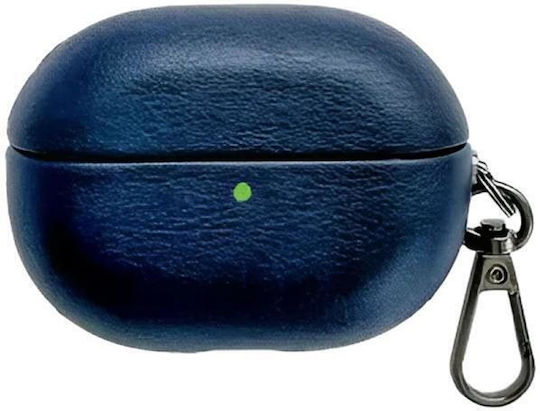 Huawei Freebuds Pro 4 Synthetisches Leder Bluetooth Ohrhörer Schutzcase Marineblau