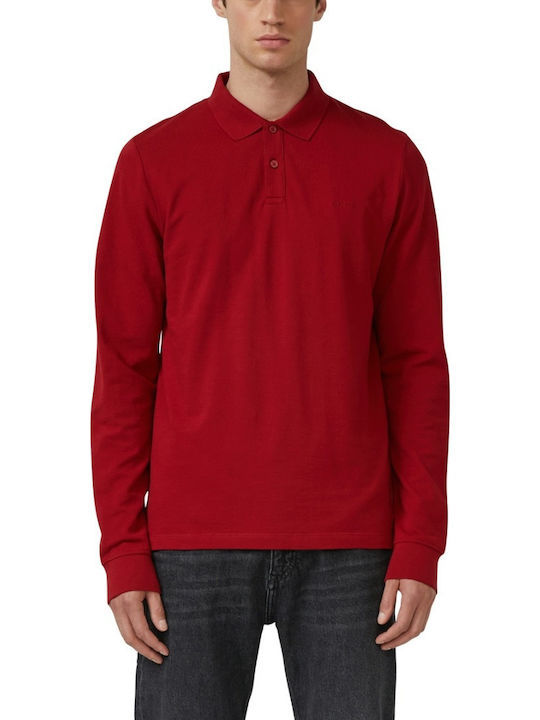 Polo Long Sleeve Blouse Red