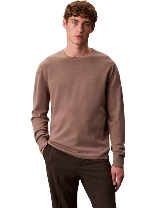 Calvin Klein Langarm-Pullover Taupe
