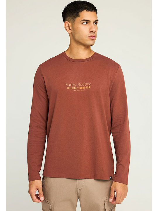 Funky Buddha Bluse Henna Brown