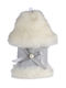 Weihnachtsbaumschmuck Plüschtier Pilz Grau 13cm