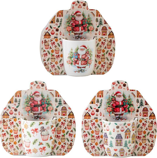 Marva Christmas Mug Porcelain Multicolored