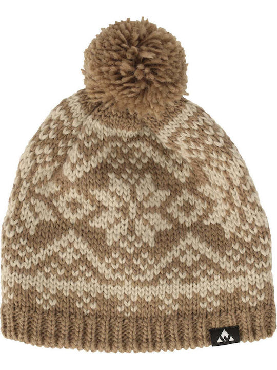 Beanie Unisex Beanie Gestrickt in Braun Farbe