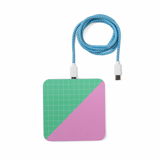 Kikkerland Wireless Charger (Qi Pad) 15W Grid (Inkerie)
