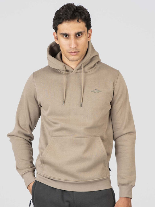 Double Φούτερ με Κουκούλα Dk Beige