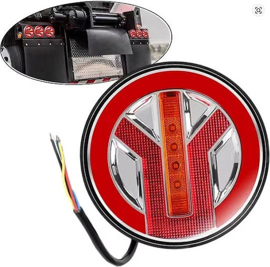 LED Водоустойчив Фар За Камион 12-24v Φ140x38mm W17413-0