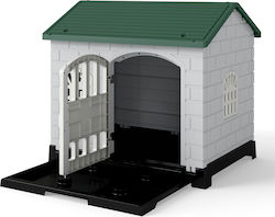 Costway Dog House Plastic Green Costway Dog House Plastic Green