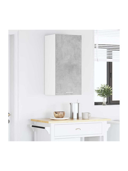 Wall Kitchen Cabinet with Grey Countertop 40x31cm