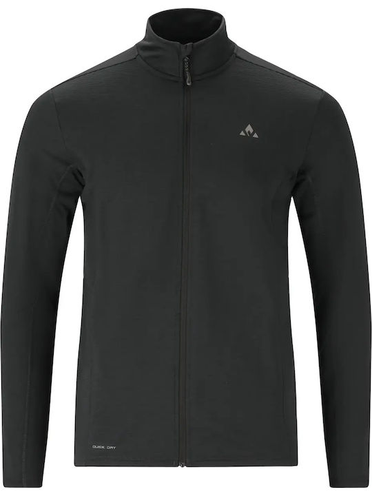 Men's Fleece Cardigan Black
