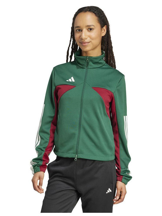 Track Top Women's Sweatshirt Jacket Green