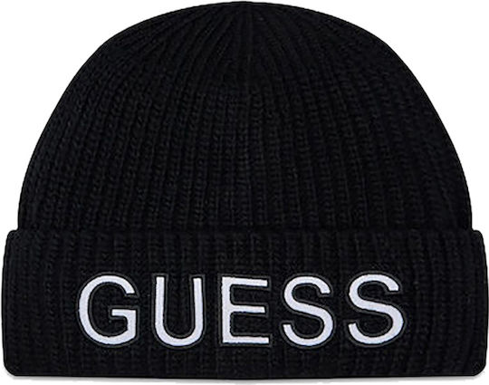 Beanie Unisex Beanie with Rib Knit in Black color