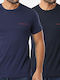 Herren Unterhemden Armani Blue-peacoat 2Packung