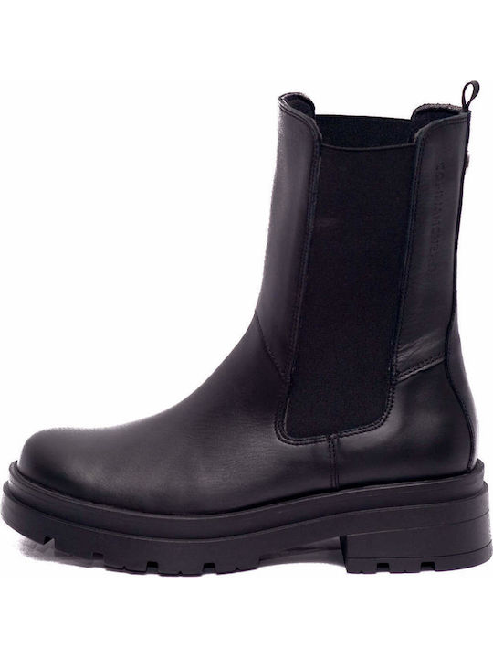 Leather Women's Chelsea Boots Black