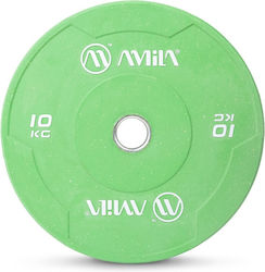 AMILA Disc Tip Olimpic Metalic 1 x 10kg Φ50mm cu Mânere