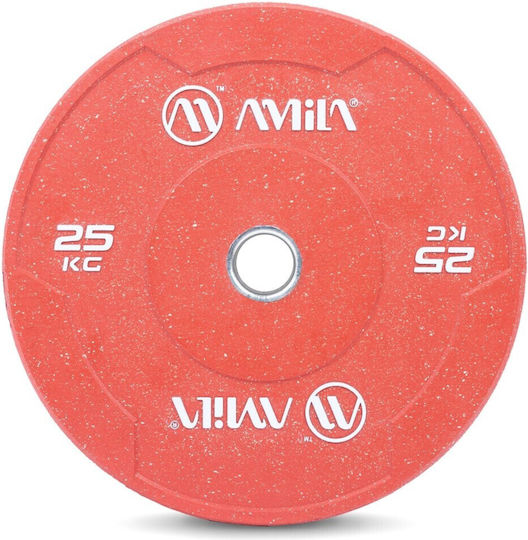 AMILA Olympic Type Metal Strength Training Plate 1 x 25kg Φ50mm With Handles
