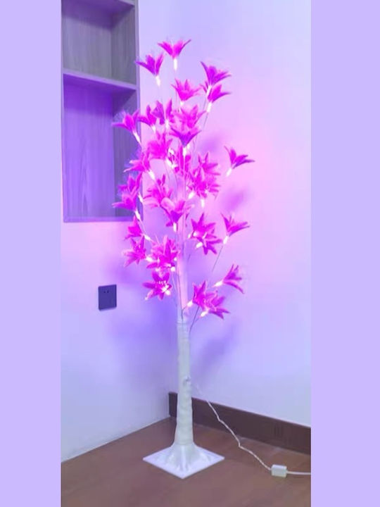 Christmas Tree 150cm with LED Lighting Pink