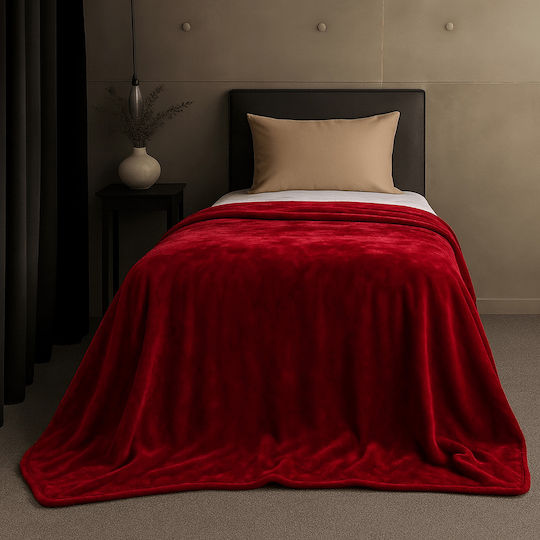Astron Italy Samtige Decke Moni 160x220cm Rotwein