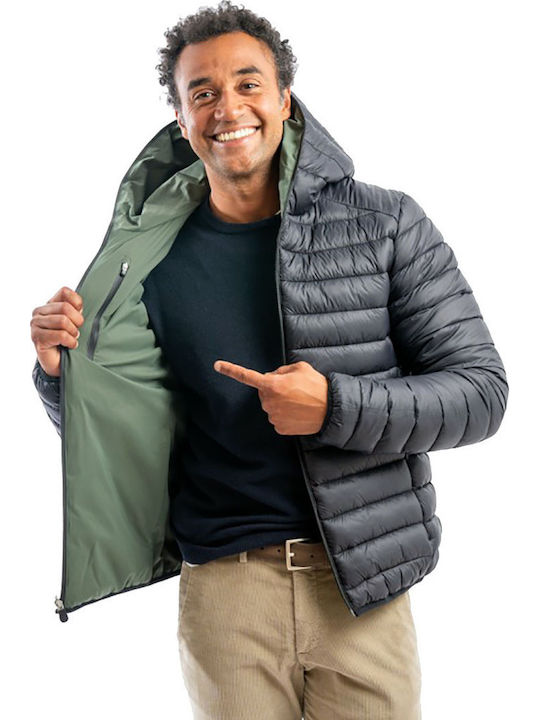 Jacket Waterproof Khaki/black
