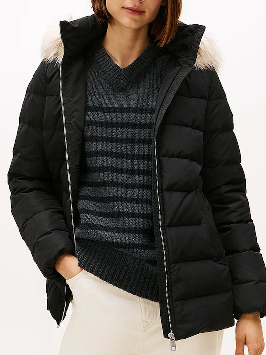 Jachetă de femei Puffer Waterproof Black