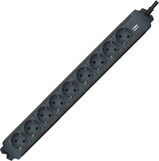 Popp Power Strip 7 Positions with Switch and Cable 2m Gray