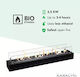Xaralyn Burner Xl Indoor Wall Mounted Bioethanol Fireplace Black 80x13.7x8cm