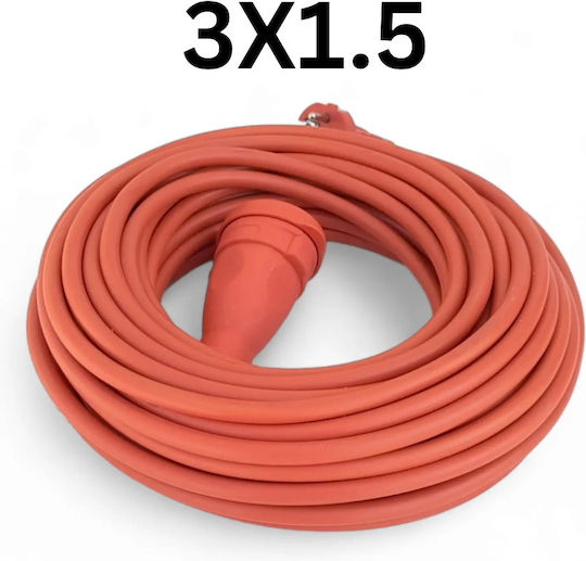Extension Cable 3x1.5 Mm² 40 M Copper Conductor Plug Socket Protection Cobi Smart