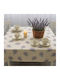 Pucioasa Rotunda Din Bumbac Rezistent la pete Purple Lavender 180x180cm