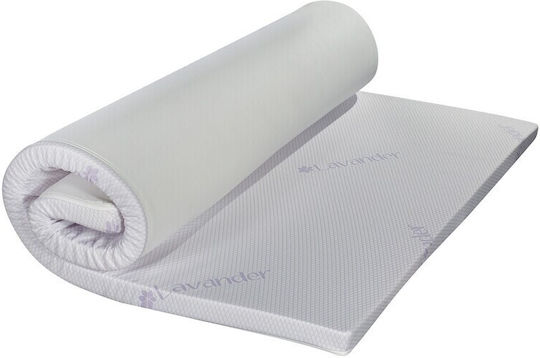 Green Future Mattress Topper Lavanda Therapy Semi-Double Foam with Removable Cover 120x190x5cm