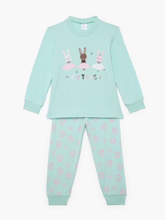 Pretty Baby Pijama Copii Iarna Verde Văratic