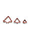 Atmosphera Xmas Set Christmas Mug Metallic Trees 3 Pieces