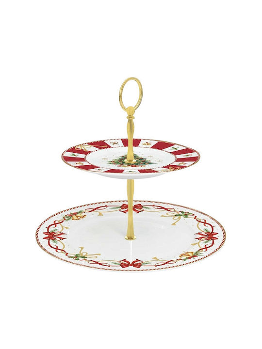 Marva Christmas Cake Stands Porcelain L30xW27cm.