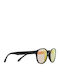 Red Bull Spect Unisex Sunglasses with Black Plastic Frame and Brown Mirror Lens