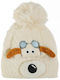 Kinder Mütze Gestrickt Beige