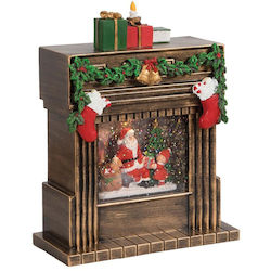 Ornament de Crăciun Șemineu Luminat Baterie 19.5x9.3x23cm 1buc Ornament de Crăciun Șemineu Luminat Baterie 19.5x9.3x23cm 1buc