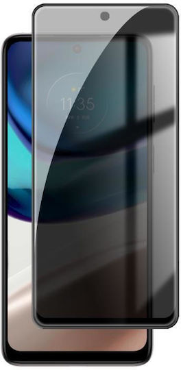 Леново Moto G42 Kalebol Високо-Алуминиево Екранно-Печатано Протектор За Телефони С Пълно Покритие Черна Рамка Поверителност Закалено Стъкло Филм