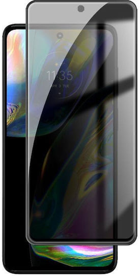 Леново Moto G82 Kalebol Високо-Алуминиево Екранно-Отпечатано Протектор За Телефони С Пълно Покритие Черна Рамка Поверителност Закалено Стъкло Филм