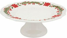Bordallo Pinheiro Christmas Cake Stands Ceramic D32cm.