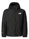 Antora Waterproof Kids Sports Short Jacket with Lining & Hood Black