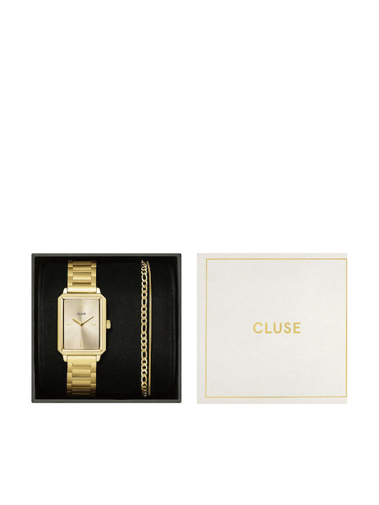 Gift Box Fluette Watch Steel + Double Chain Bra...