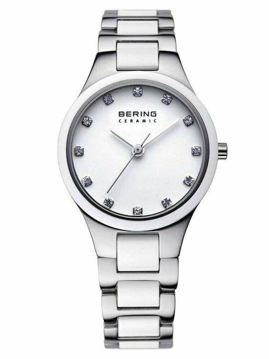 Bering Time Ceas de Damă cu Argintiu Brățară Metalică