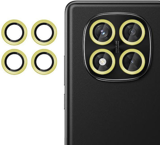 Kalebol Προστασία Κάμερας Tempered Glass Χρυσό για το Redmi Note 14 Pro 5G