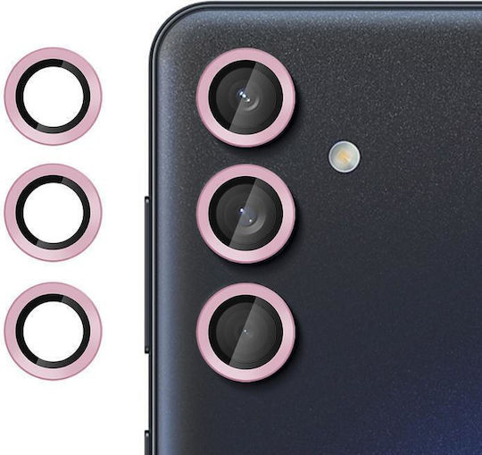 Kalebol Camera Protection Tempered Glass Pink for the Samsung Galaxy M55