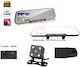 1080P Mirror Car DVR Set with Rear Camera, 4.3" Display with Clip
