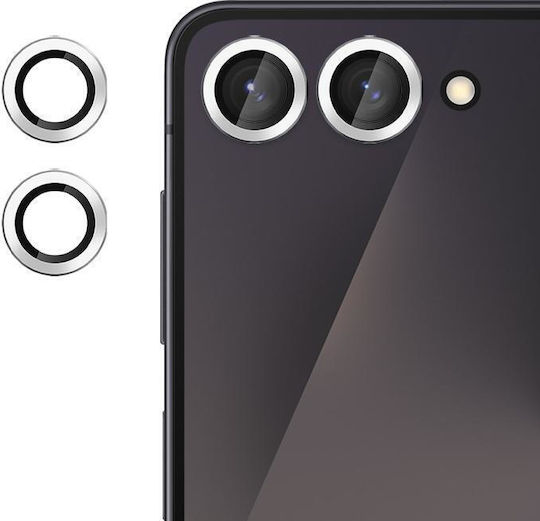 Kalebol Προστασία Κάμερας Tempered Glass Ασημί για το Samsung Galaxy Z Flip7
