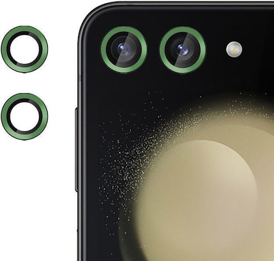 Kalebol Camera Protection Tempered Glass Green for the Samsung Galaxy Z Flip5