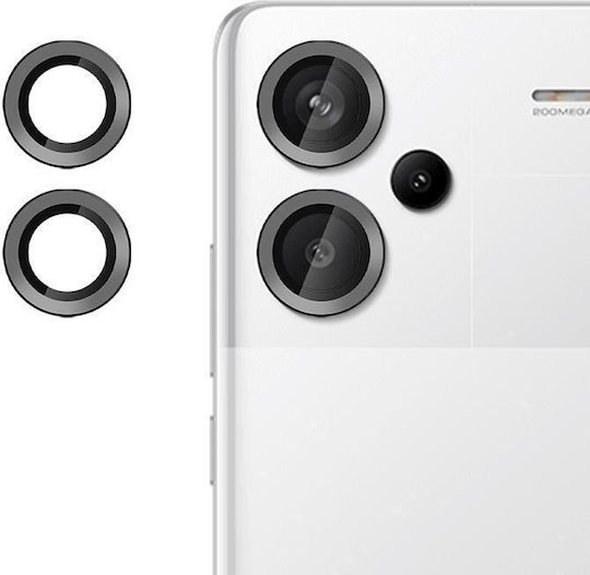 Kalebol Προστασία Κάμερας Tempered Glass Μαύρο για το Redmi Note 13 Pro+